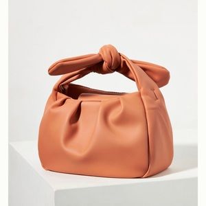 NWT ANTHROPOLOGIE peach crossbody- knot handle